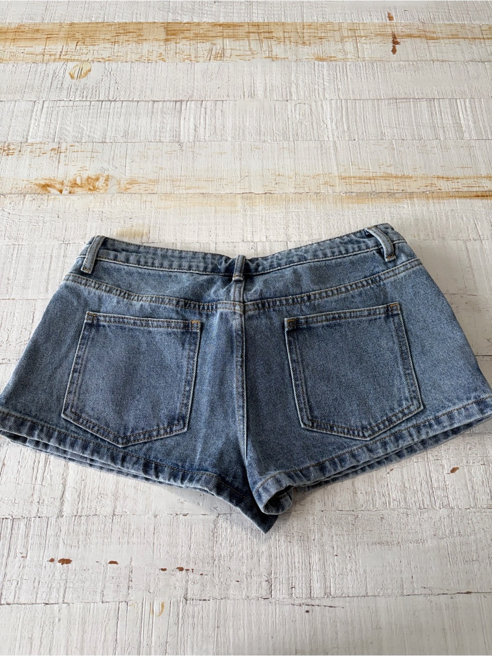 Peppermayo Nashville Denim Skort NWT size 6 Low Rise Lace Up Mini Y2K - Picture 15 of 16